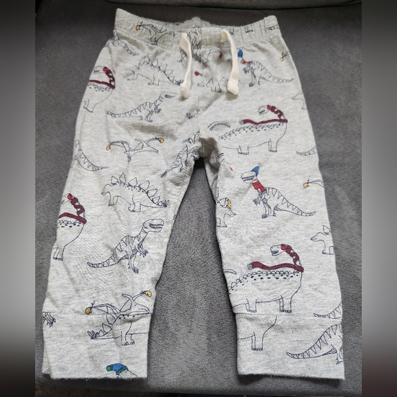 GAP Kids Gray Dinosaur Print Casual Bottoms - Picture 1 of 3